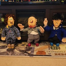 22" 3 STOOGES highly detailed plush dolls
