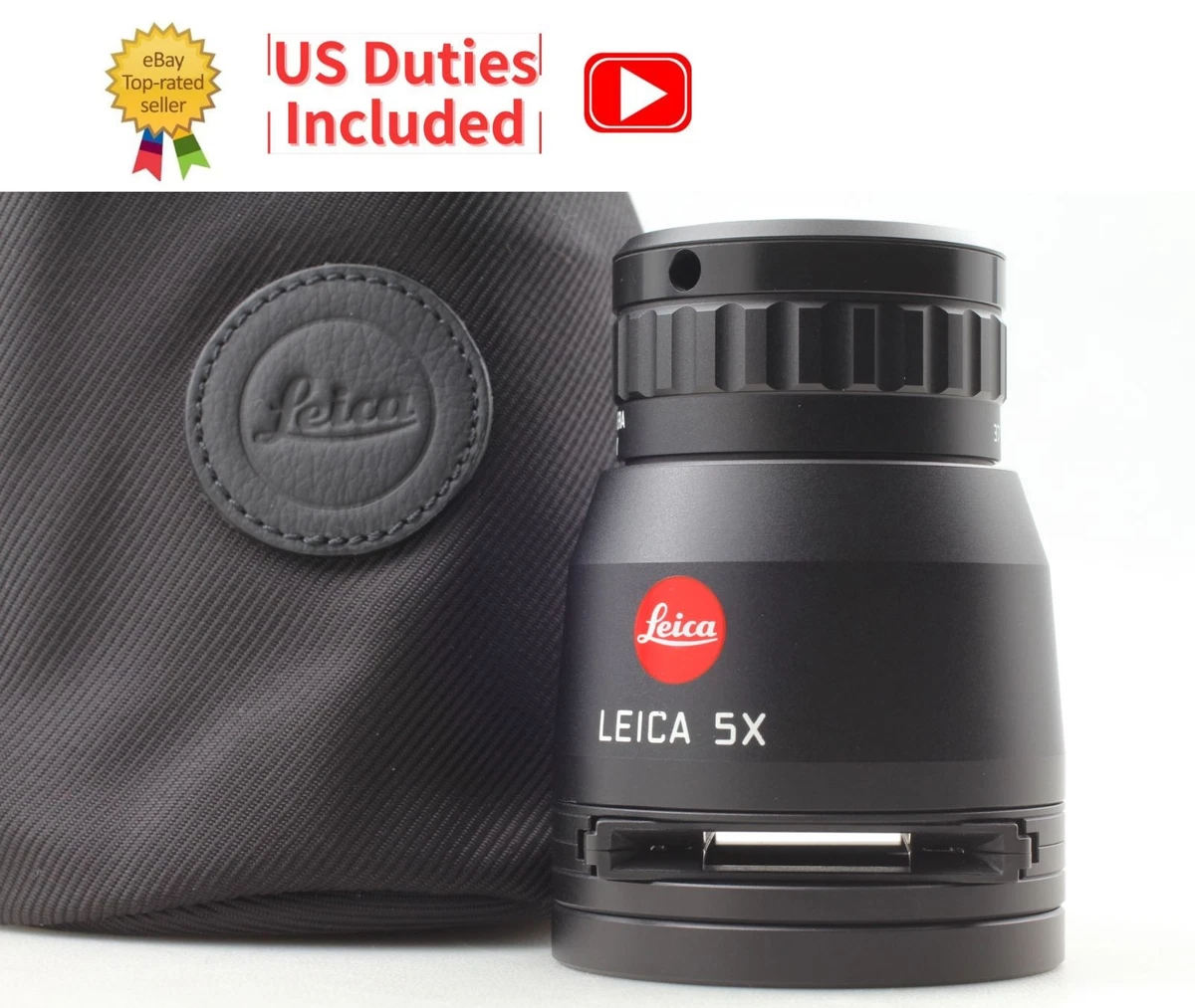 Top MINT w/ Case ] Leica Universal Magnifier 5x Lupe Loupe 37 350