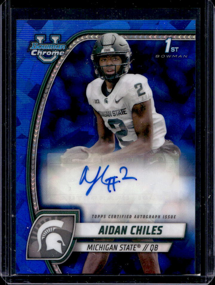 2024 Bowman Chrome University Sapphire Aidan Chiles Prospect Auto #PA-ACH