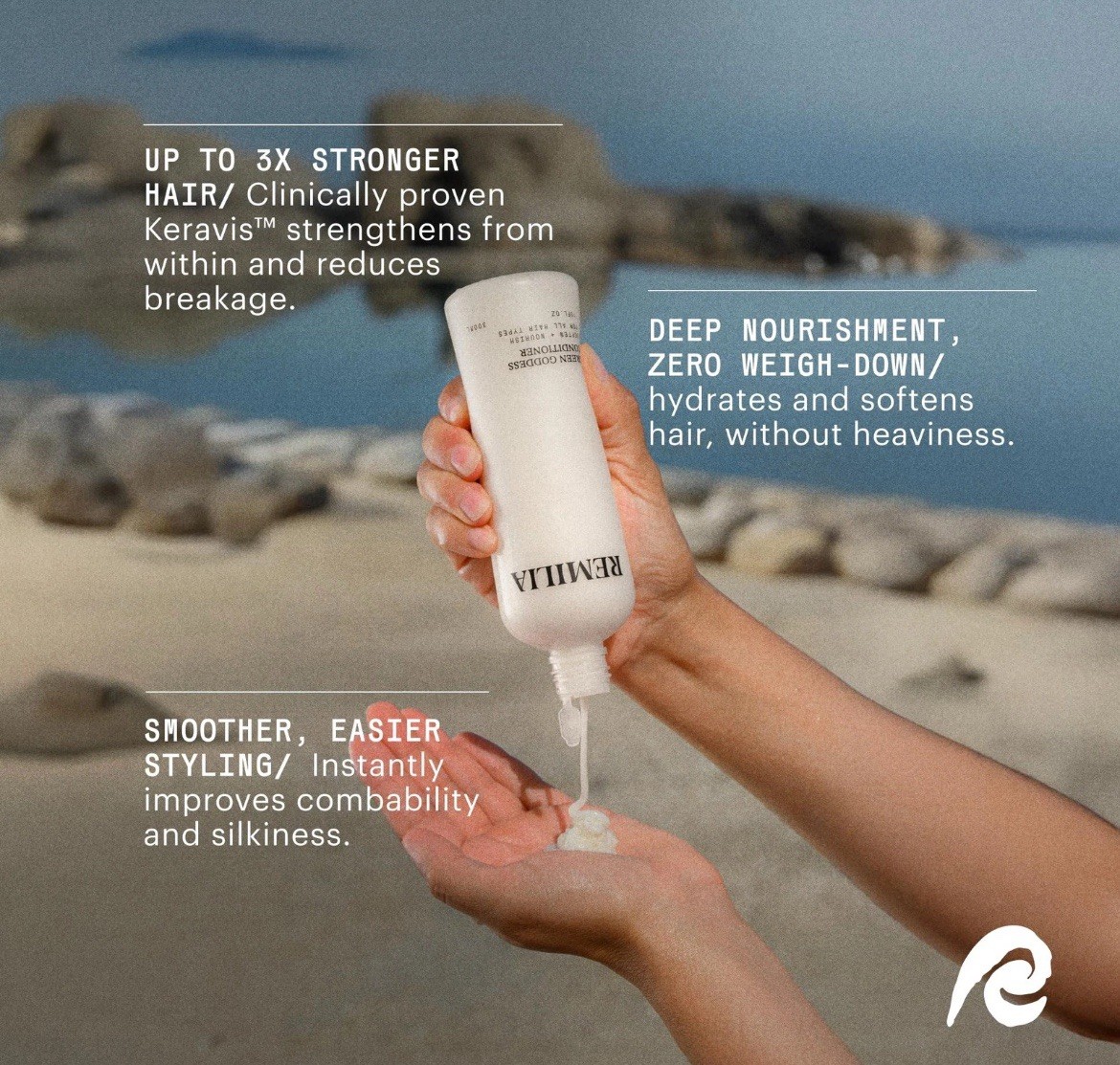 REMILIA Green Goddess Conditioner for Damaged Hair – With Avocado Oil, Coconu...