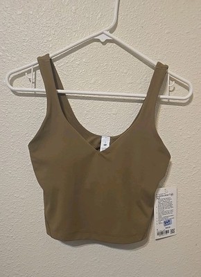 Lululemon  Woman Align Tank Nwt Size 6 Fit A/B Buttery Soft Brown Activewear