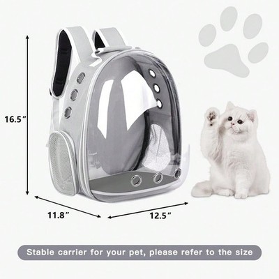 Cat Backpack Bubble Capsule Pet Travel Bag Breathable Cozy Airline Approved
