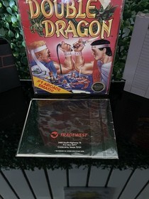 Double Dragon CIB Complete NES (Nintendo 1988) Black Circle Seal 1st Print Game