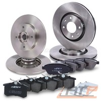 Satz Bremsscheiben + BremsbelÄGe Vorne + Hinten FÜR Citroen C4 1 Peugeot 307 06-