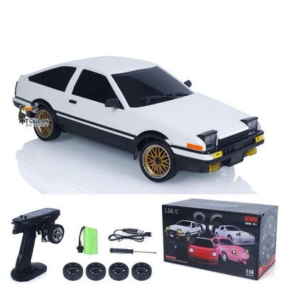 US Stock LDRC 1801 1/18 RC Drift Car RWD AE86 Racing Vehicles Flip Light W/Gyro