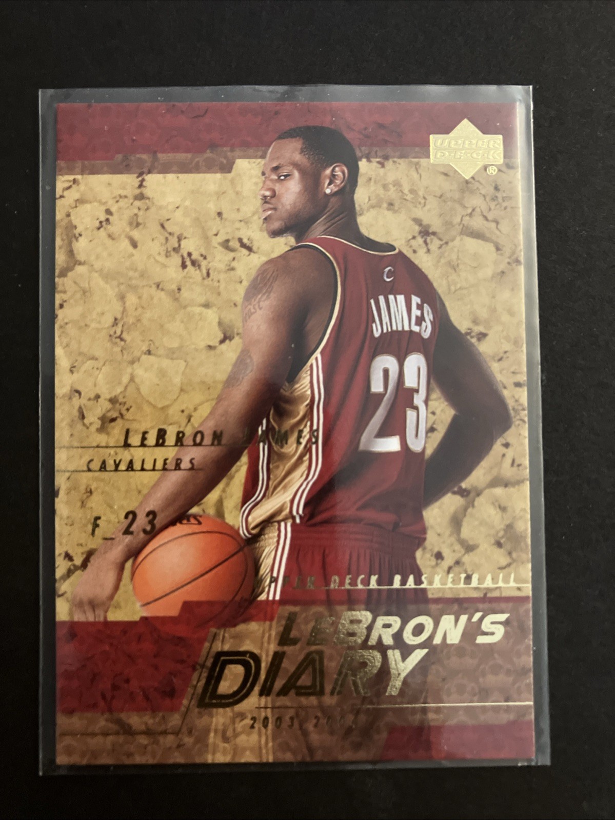 2003-04 Upper Deck LeBron's Diary #LJ9 LeBron James RC Cleveland Cavaliers