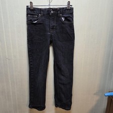 Wonder Nation Jeans Youth 8 Black Straight Solid Stretch Denim Casual Kids