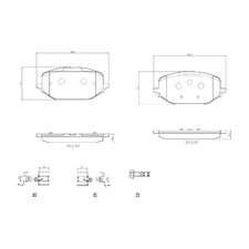Satz Bremsbeläge Bremsklötze vorne für Peugeot 3008 2 MC 3 KA 308 FB SW | 241