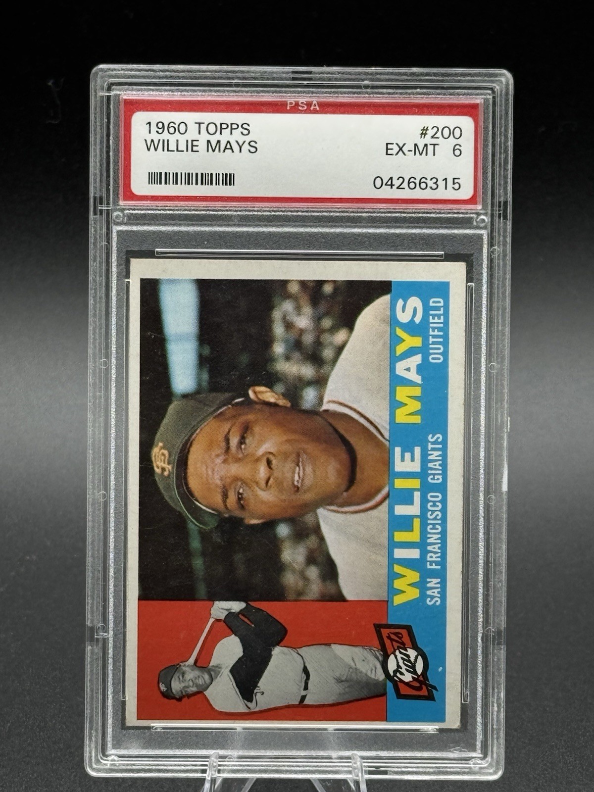 1960 Topps #200 Willie Mays PSA  6  EX-MT