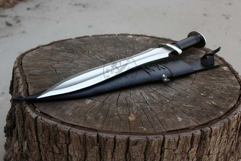Espada Corta Gladius Romana 22" | Espada Medieval Forjada a Mano con Funda Regalo Foto 4 de 4
