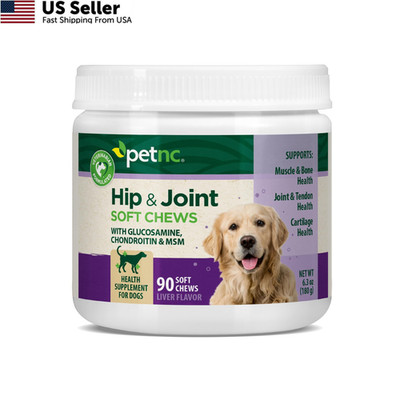 Petnc Hip & Joint Health Supplement for Dogs (90 Chews), 90 Count (Pack of 1) 