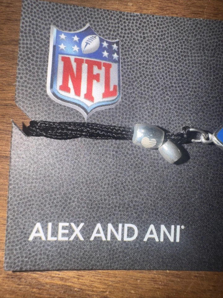 Nuevo en Paquete Auténtico Alex and Ani "Cargadores LA" Plata Esterlina Vástago Pulsera .925 Foto 3 de 4