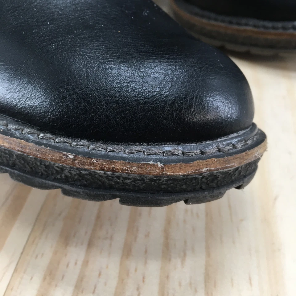 Botas de Montaña Blancas para Mujer 6.5 M Jojo Botín Negro Imitación Cuero Tobillo Bloque Foto 4 de 4