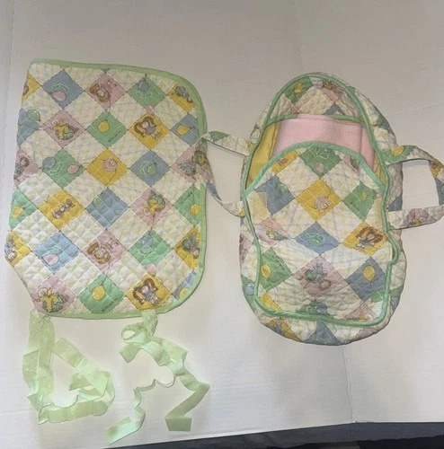 Cabbage Patch Kids Quilted Baby Carrier 1984 and 1983 Sleeping bag/Sack Lot VNTG