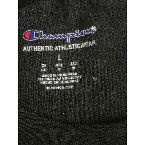 Champion Classic Graphic Tee T-Shirt Herren Large schwarz gold Logo neu mit Etikett - Bild 4 von 12