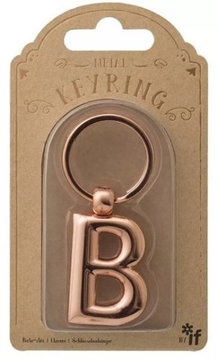 5035393473020 Metalowy brelok do kluczy litera B Keyring IF