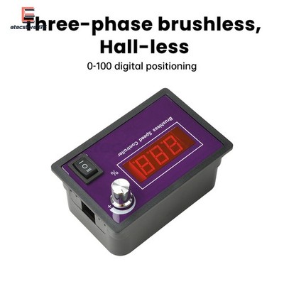 10-55V15A Brushless DC Speed Controller 3-Phase Motor Controller Forward/Reverse