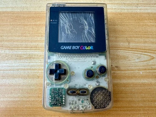 Nintendo Gameboy Color CGB001 Transparent Clear Handheld Console Parts or Repair
