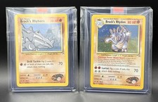 Brock's Rhyhorn 70/132 + Brock's Rhydon 2/132 Holo - Gym Heroes set MP on eBay