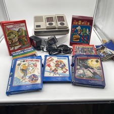 Mattel Intellivision II Console 5872, Controllers, Cables, 7 Games Untested
