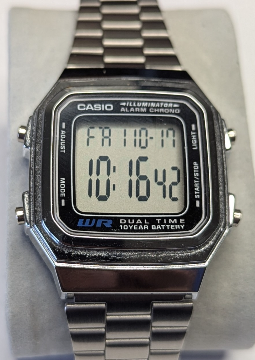 Casio Illuminator 3234 A178w Quartz Digital Alarm Chronograph Mens