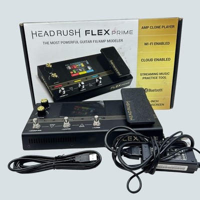 Headrush FLEX-PRIME Compact Multi-FX/Amp Modeler 4'' Touch Screen Wi-Fi/Bluetooth