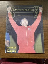 RARE Vintage 1984 Powerlifting USA Magazine HIDEAKI INABA SWEDEN WORLDS AUCTION2