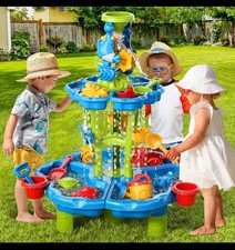 3 in 1 Water Table Toddlers Summer Outdoor Beach Outside Backyard Kids Wet Mom Z