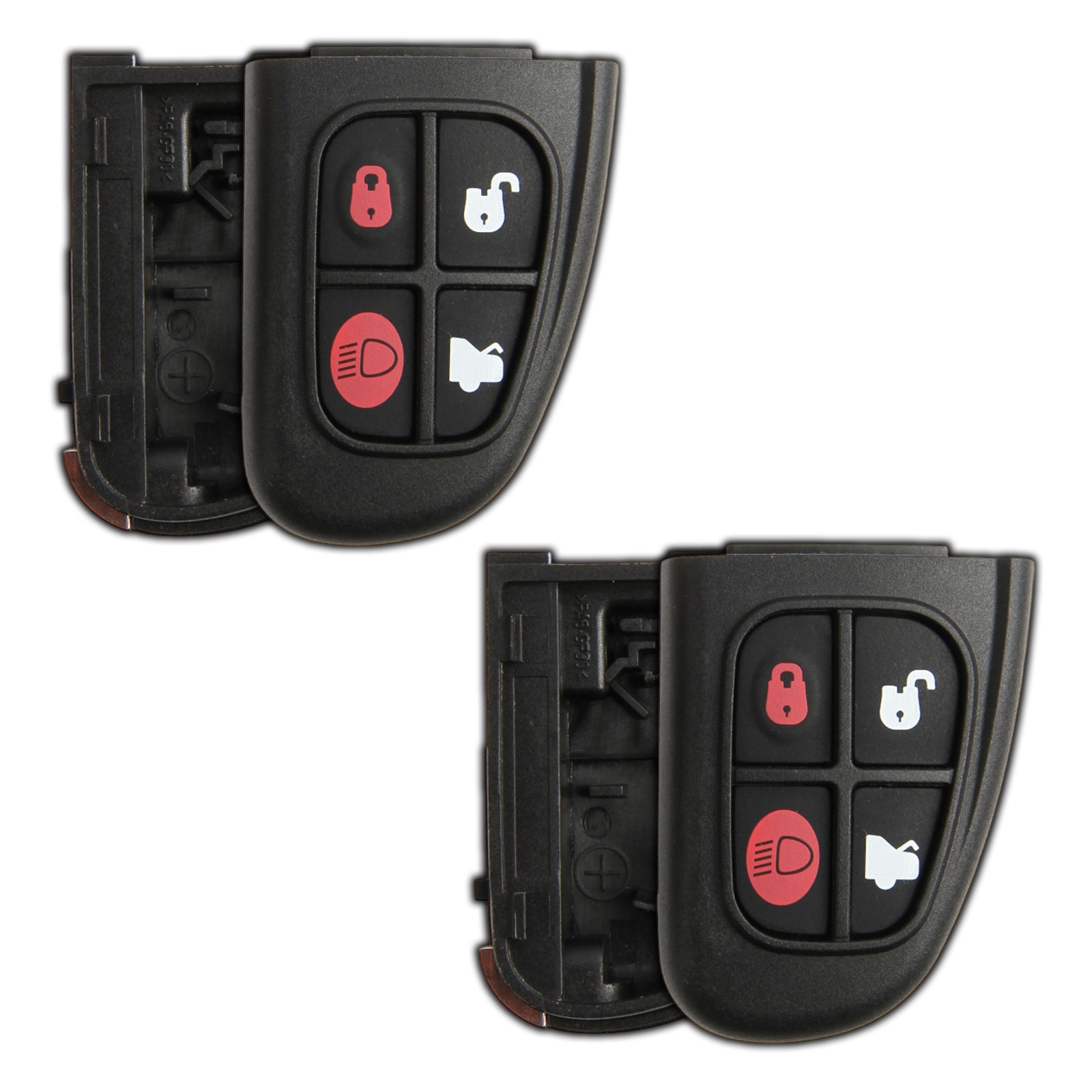 2 Key Fob Remote Shell Case Replacement for Jaguar NHVWB1U241