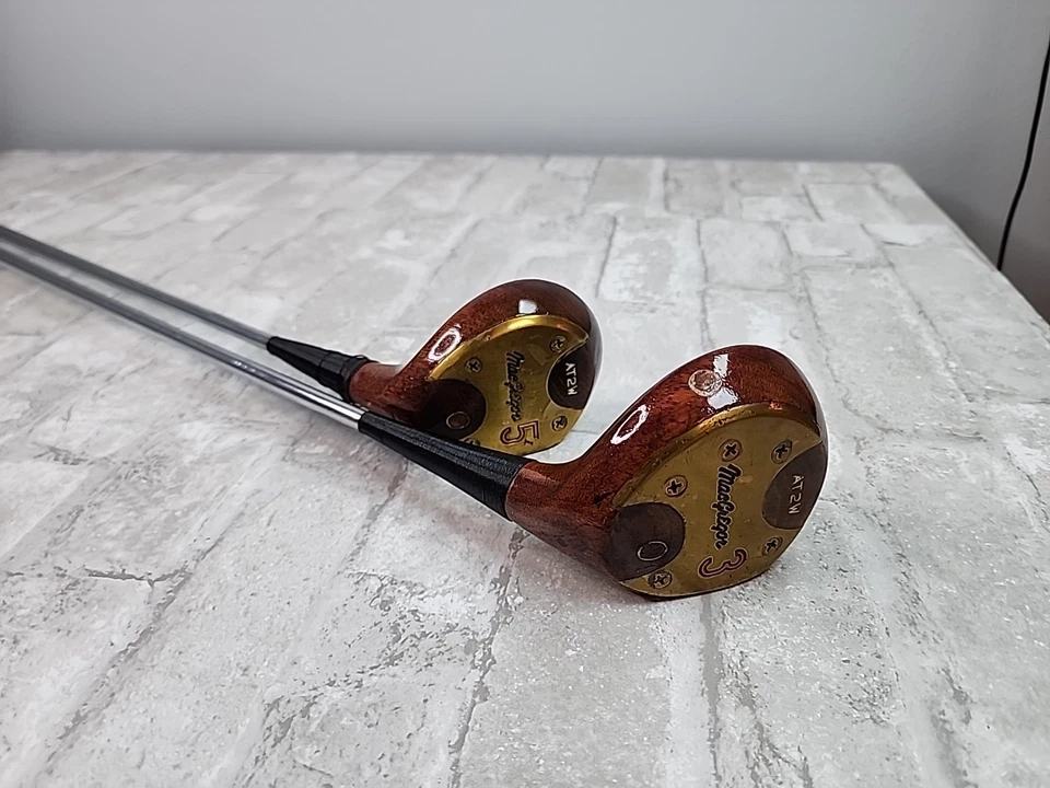 MacGregor Tommy Armour Vintage Driver Set 3 & 5 Woods Steel Shaft 2 Pcs RH - Image 2 of 4