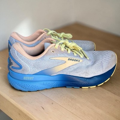 Brooks Ghost 16 Hero Women Sz 9B Haze Peach Blueprint Shoes 1204071B182 READ