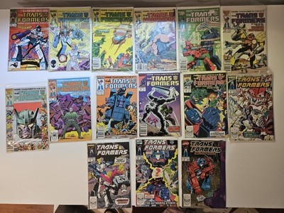 Marvel Comics Transformers 15 book lot 3,9,11,13,18,19,22,26,27,30,49,52,57,6971