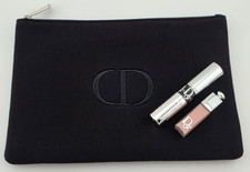 Dior Beauty Set Black Makeup Cosmetic Bag Addict Pink Gloss Diorshow Mascara New