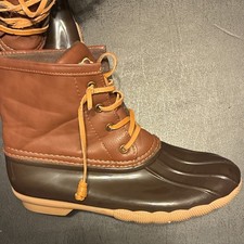 L.L.Bean Women s Brown Leather Duck Boots Lac...