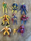 Vintage 90s ToyBiz Marvel X-Men 5” Action Figure Lot (9) Cyclops Magneto Gambit