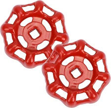 Mozeat Lens 2 Pack outside Faucet Handles Replacement Faucet round Wheel Handle 