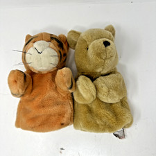 Vtg Gund Classic Pooh Tigger Hand Puppet Disney 10" Plush Toy Stuffed