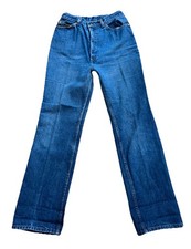 Vintage 1970s Levi's 25035 0214 Made in USA Women Dark Blue Jeans 28x33