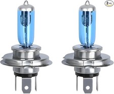 H4 Halogen Headlight Bulbs, H4, 100W High Beam Replacement for Cars SUVs and Tru