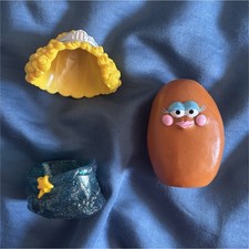 McDonald's 1995 Kids Meal Toy Set 3 Plastic Figures with Face, Hair, Skirt