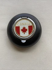 Vintage Pursette Handy Flip Open Portable Pocket Black Mini Ashtray