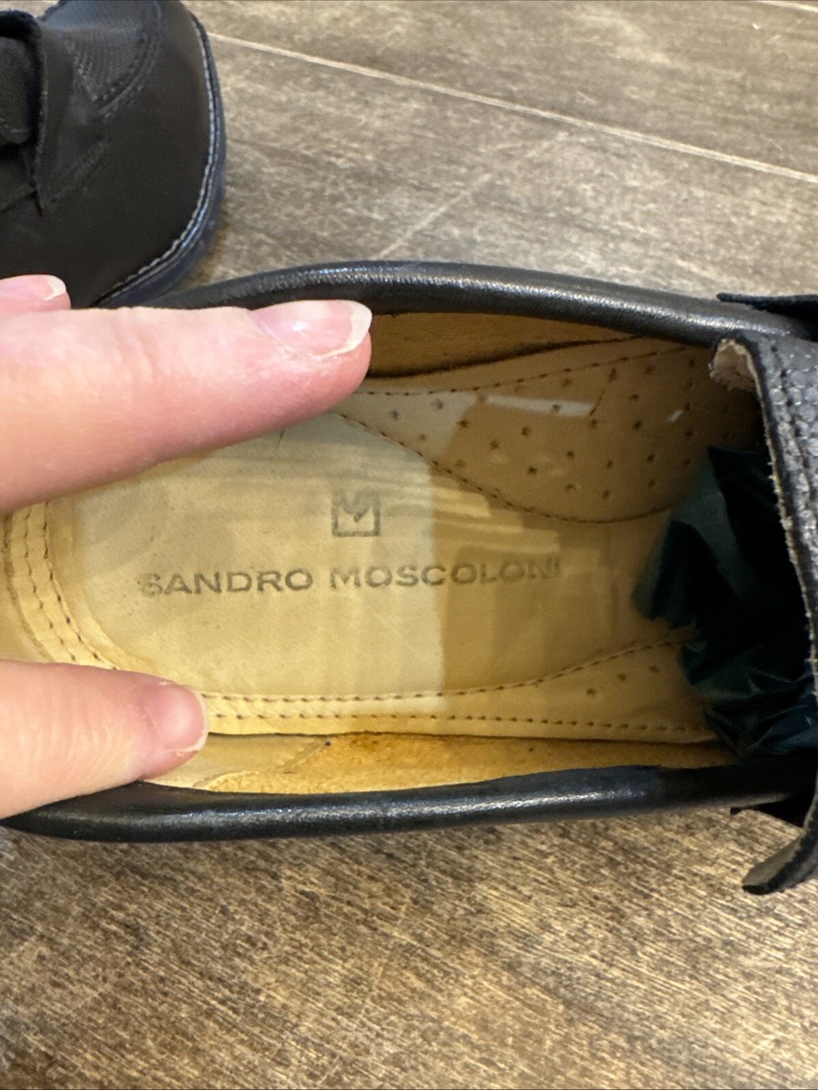 SANDRO MOSCOLONI MAESTRO BLACK PENNY LOAFER‎ Black Size 8 Made In Brazil SANDRO MOSCOLONI MAESTRO BLACK PENNY LOAFER Black Size 8  main image 2