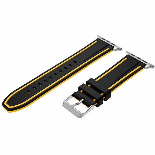 Silicone Sport Watch Band Strap for Apple Watch Series 9 8 7 6 5 4 3 2 1 Ultra 2 - Picture 21 of 46