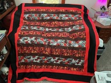 THROW BLANKET SUPER SOFT HEAVY AND WARM FALL LEAVES HANDMADE 72 X 64