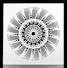 Elemental Mandala. Multi-purpose / Multi-Use Airbrush Stencil. 11"x 11"