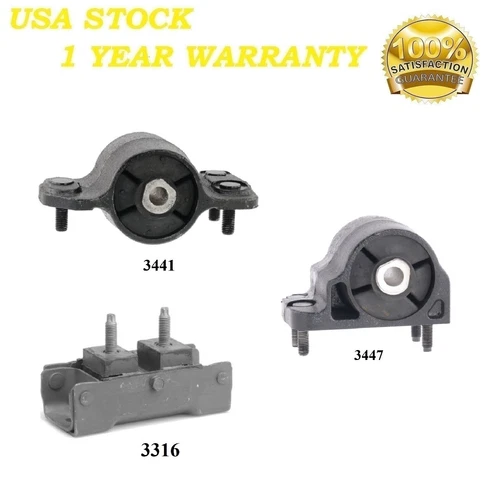 3PCS MOTOR & TRANS MOUNT FIT 08-10 Ford F-250 Super,F-350 Super Duty 5.4L & 6.8L
