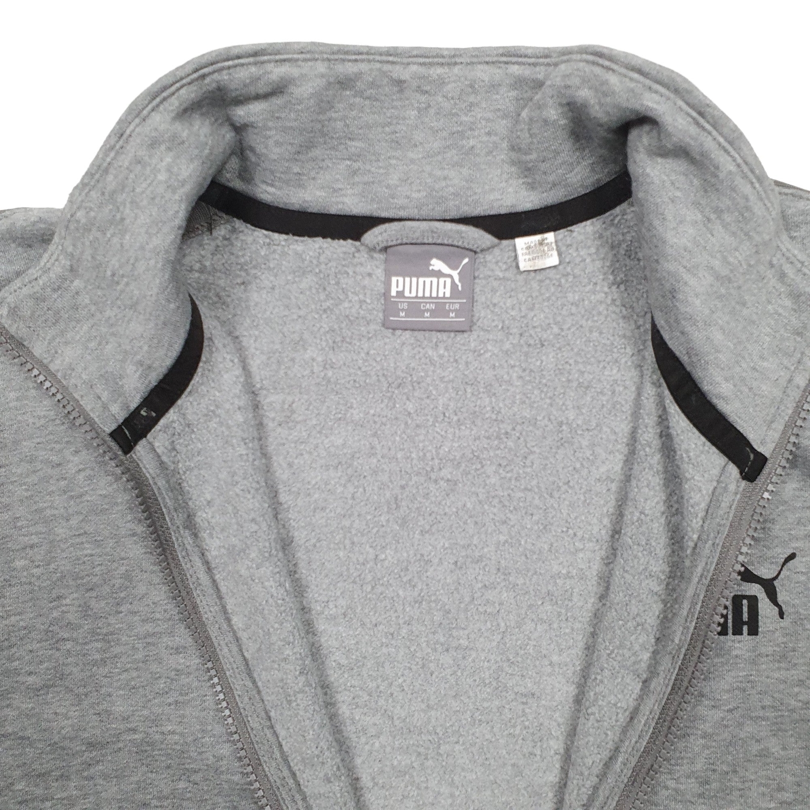 PUMA Full Zip Cotton & Polyester Jumper Sweatshirt Mens M image 2