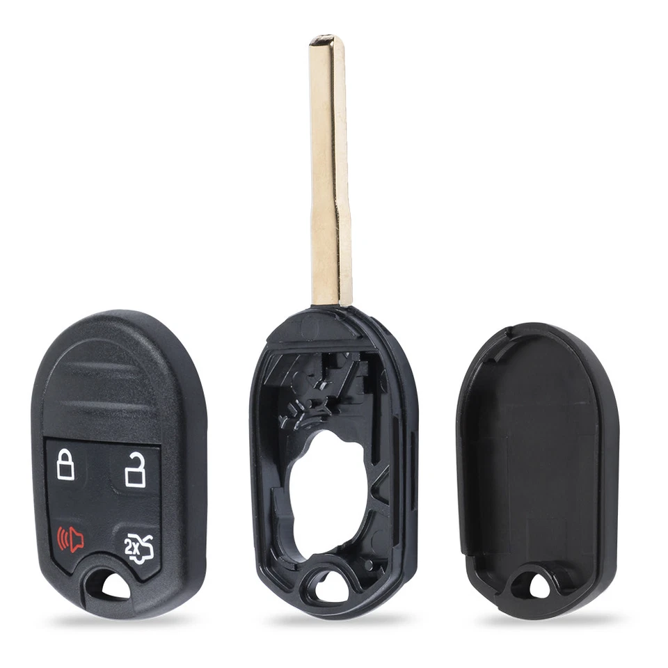 10X Replacement Remote Key Shell Case Fob 4B for Ford Fiesta OUC6000022 HU101 Foto 2 de 4