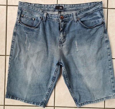 Raw Denim Mens Shorts Size 38 VGC + 