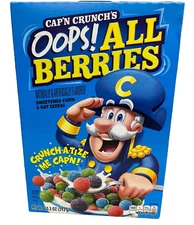 Cap'n Crunch Oops All Berries Sweetened Corn & Oat Cereal 10.3 oz Captain
